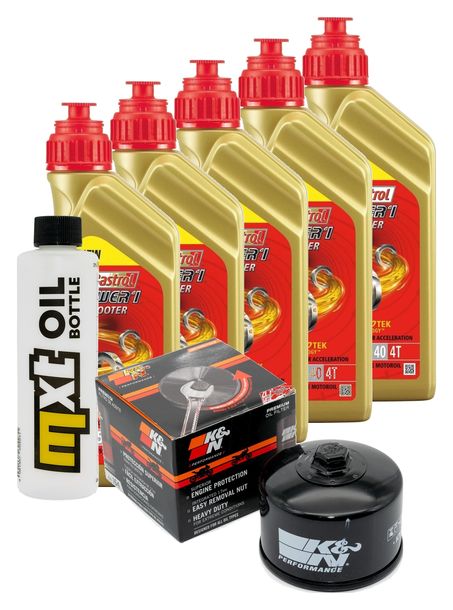 Inspektionspaket 5L 5W-40 + Ölfilter + 2x Zündkerze für BMW R RT 1200 ccm Bj. 2014