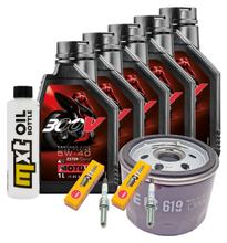 Kit d'inspection 5L 5W-40 + filtre à huile + 2 bougies pour BMW R RT 1200 ccm Année 2014