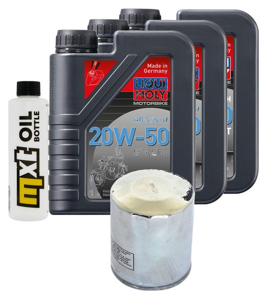 Inspektionspaket 3L 20W-50 + Ölfilter für Buell S1 Lightning 1200 ccm Bj. 1996