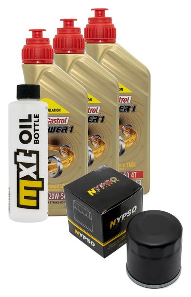 Ensemble d'inspection 3L 20W-50+filtre à huile pour Buell XB 12 R Fireboldt 9 S Lightning F 984 / 1200 ccm Année 2006 - 2010
