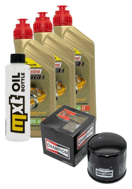 Inspektionspaket 3L 10W-40 + Ölfilter für Cagiva Elefant 650 ccm Bj. 1986
