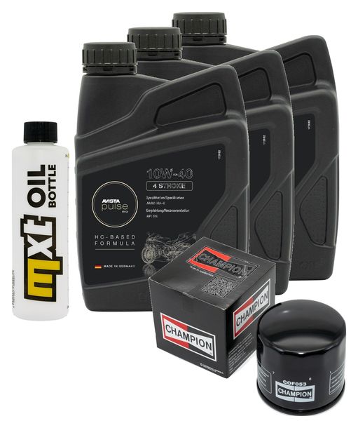 Inspektionspaket 3L 10W-40 + Ölfilter für Cagiva Elefant 750 ccm Bj. 1987 - 1988
