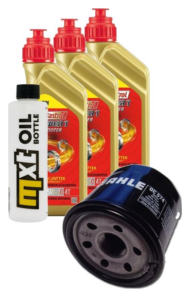 Inspektionspaket 3L 5W-40 + Ölfilter für Cagiva V-Raptor 650 ccm Bj. 2001 - 2004