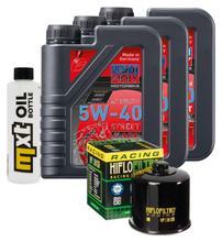 3L 5W-40 inspection package+ oil filter for Cagiva V-Raptor 650 ccm Year 2001 - 2004