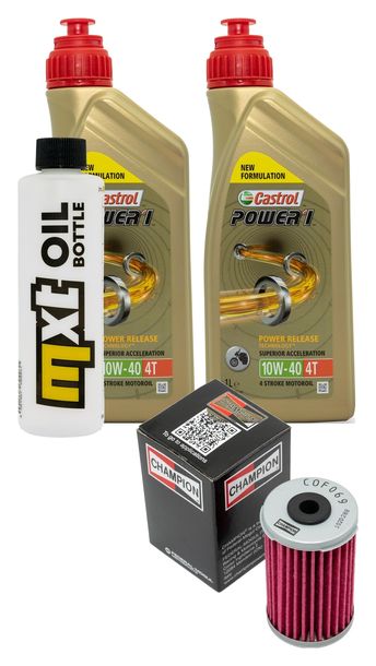 Inspektionspaket 2L 10W-40 + Ölfilter für Daelim VL Daystar Roadwin Fi R 125 ccm Bj. 2000 - 2017