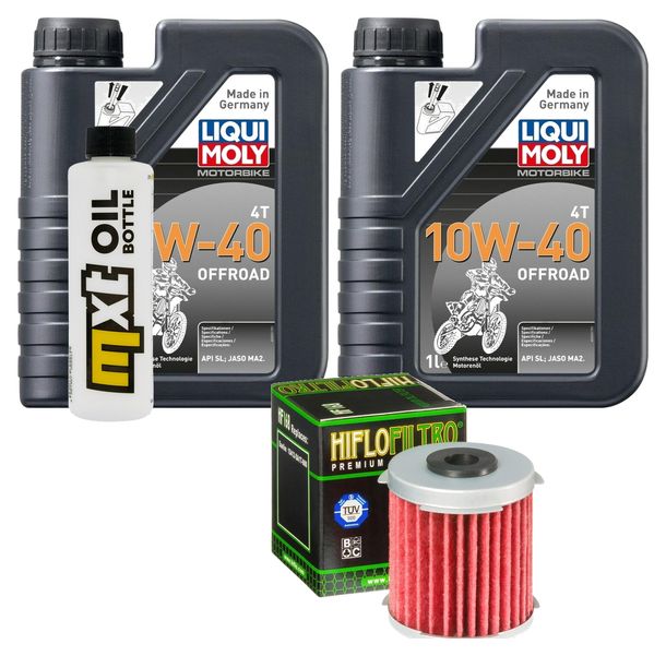 2L 10W-40 Inspection Package+oil filter for Daelim VL Daystar Roadwin Fi R 125 ccm Year 2000 - 2017