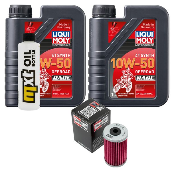 Paquet d'inspection 2L 10W-50+filtre à huile pour Daelim VL Daystar 125 ccm Année 2006