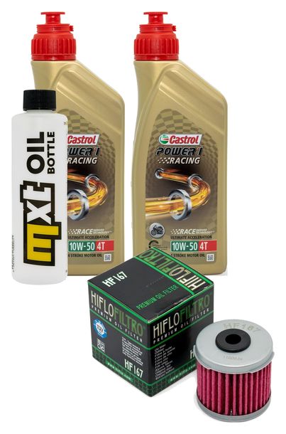 Inspektionspaket 2L 10W-50 + Ölfilter für Daelim VT VS 125 ccm Bj. 1998 - 1999