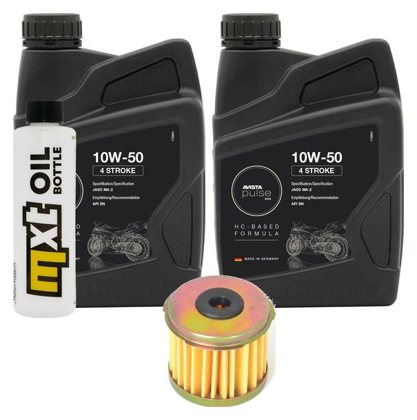 Inspektionspaket 2L 10W-50 + Ölfilter für Daelim VT VS 125 ccm Bj. 1998 - 1999