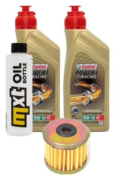 Inspektionspaket 2L 10W-50 + Ölfilter für Daelim VT VS 125 ccm Bj. 1998 - 1999