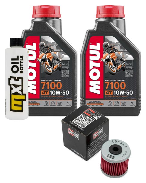 Inspektionspaket 2L 10W-50 + Ölfilter für Daelim VT VS 125 ccm Bj. 1998 - 1999