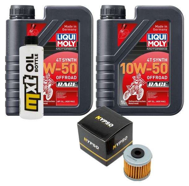 Pacchetto di ispezione 2L 10W-50+filtro olio per Daelim VT VS 125 ccm Anno 1998 - 1999