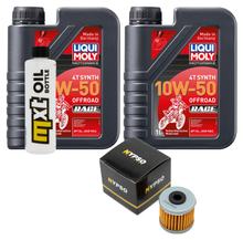 Paquete de inspección 2L 10W-50+filtro de aceite para Daelim VT VS 125 ccm Año 1998 - 1999