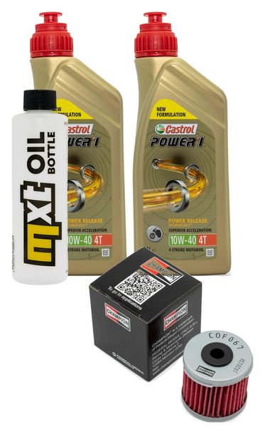Inspektionspaket 2L 10W-40 + Ölfilter für Daelim VT VS 125 ccm Bj. 2000 - 2001