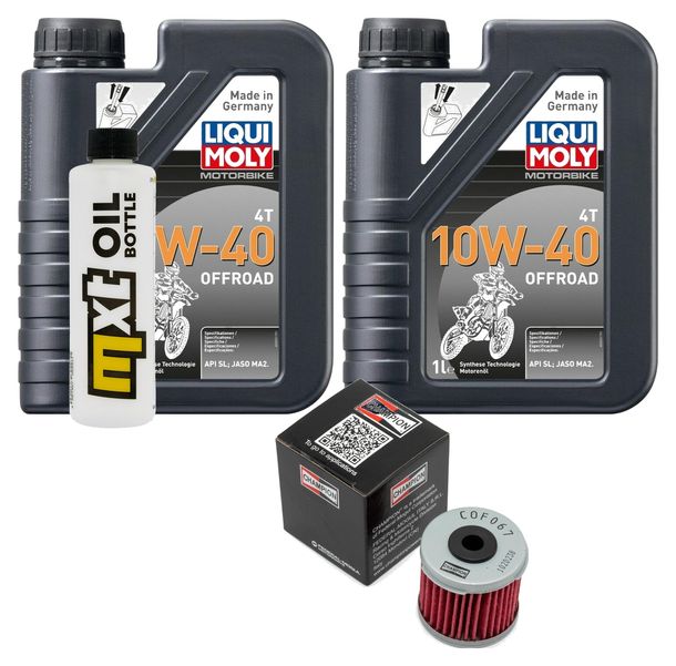 Inspektionspaket 2L 10W-40 + Ölfilter für Daelim VT VS 125 ccm Bj. 2000 - 2001