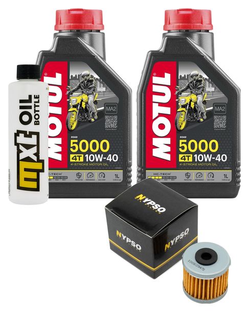 Inspektionspaket 2L 10W-40 + Ölfilter für Daelim VT VS 125 ccm Bj. 2000 - 2001