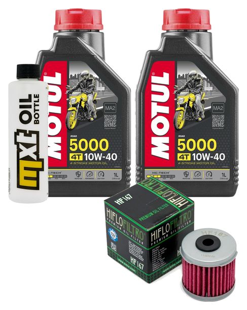 Inspektionspaket 2L 10W-40 + Ölfilter für Daelim VT VS 125 ccm Bj. 2000 - 2001