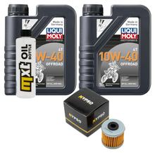Paquete de inspección 2L 10W-40 y filtro de aceite para Daelim VT VS 125 ccm Año 2000 - 2001