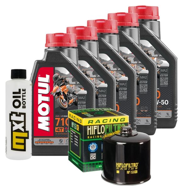 Inspektionspaket 5L 10W-50 + Ölfilter für Ducati Multistrada S ABS 1200 ccm Bj. 2010 - 2011