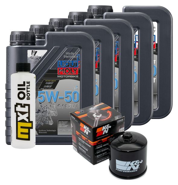 Pacchetto di ispezione 5L 15W-50 + filtro olio per Ducati Multistrada S ABS 1200 ccm Anno 2013 - 2015