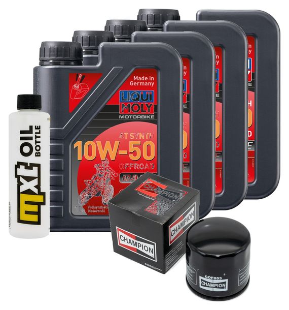 Inspektionspaket 4L 10W-50 + Ölfilter für Ducati Pantah 600 ccm Bj. 1981 - 1982