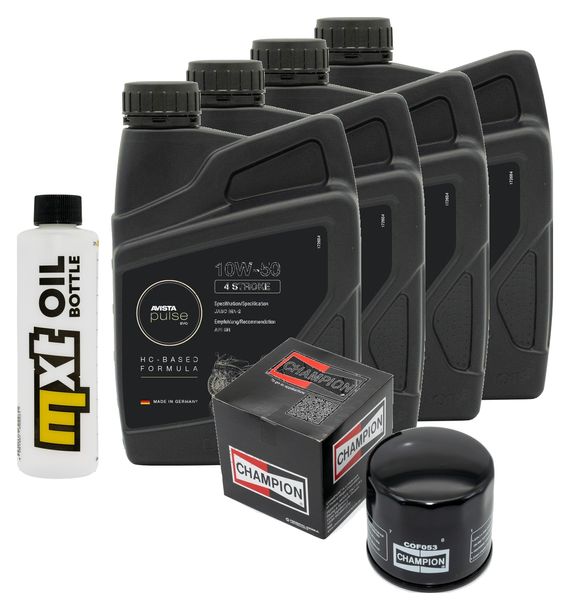 Inspektionspaket 4L 10W-50 + Ölfilter für Ducati Pantah 600 ccm Bj. 1981 - 1982