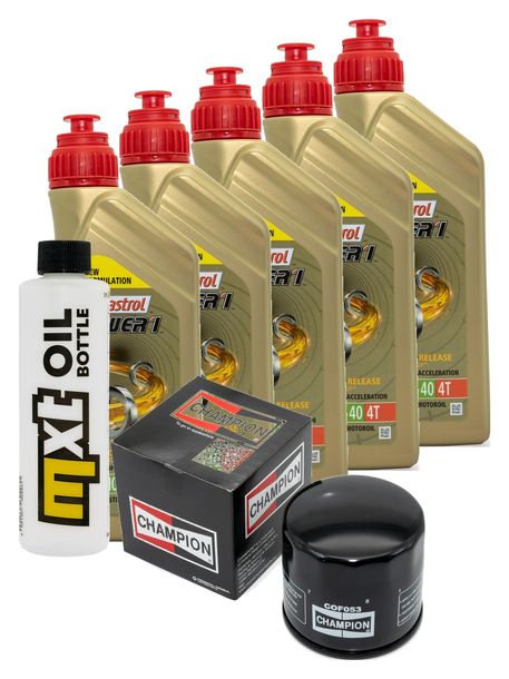 Inspektionspaket 5L 10W-40 + Ölfilter für Ducati SS 750 ccm Bj. 1990