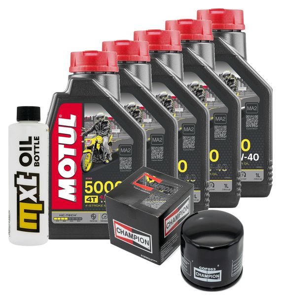 Inspektionspaket 5L 10W-40 + Ölfilter für Ducati SS 750 ccm Bj. 1990