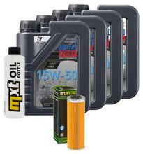 Paquete de inspección 4L 15W-50+filtro de aceite para Ducati Panigale 899 / 959 ccm Año 2015 - 2018