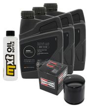 Pacchetto di ispezione 3L 20W-50 + filtro olio + 2x candela per Harley Davidson FXDB Dyna Street Bob 1585 ccm Anno 2007