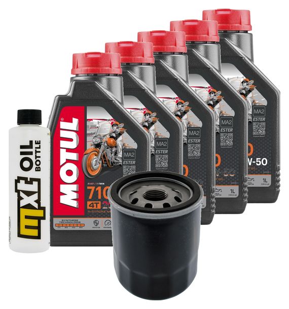 Inspektionspaket 5L 20W-50 + Ölfilter für Harley Davidson VRSCR Street-Rod 1130 ccm Bj. 2006 - 2007
