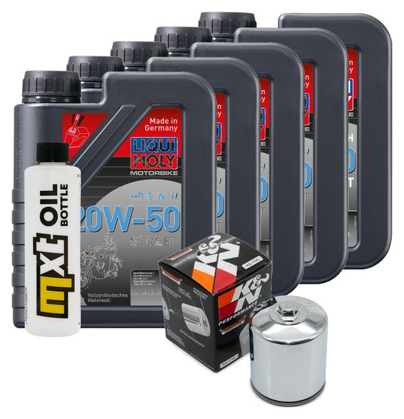 Inspektionspaket 5L 20W-50 + Ölfilter für Harley Davidson VRSCR Street-Rod 1130 ccm Bj. 2006 - 2007