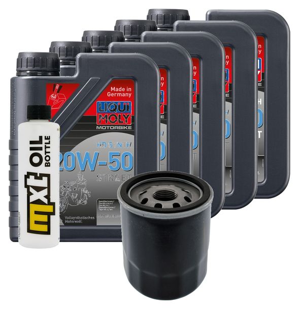 Inspektionspaket 5L 20W-50 + Ölfilter für Harley Davidson VRSCR Street-Rod 1130 ccm Bj. 2006 - 2007