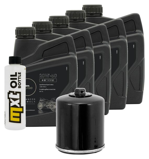 Inspektionspaket 5L 20W-50 + Ölfilter für Harley Davidson VRSCR Street-Rod 1130 ccm Bj. 2006 - 2007