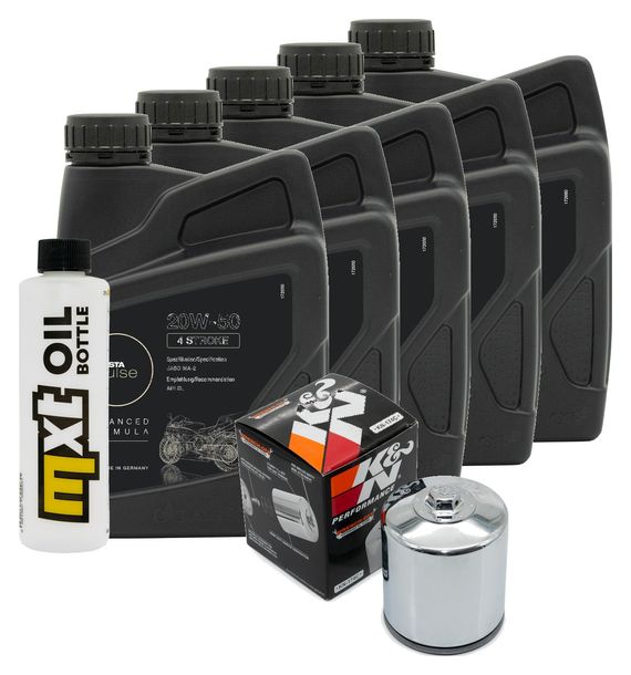 Inspektionspaket 5L 20W-50 + Ölfilter für Harley Davidson VRSCR Street-Rod 1130 ccm Bj. 2006 - 2007