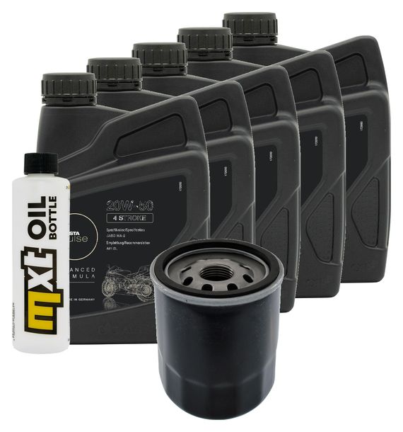 Inspektionspaket 5L 20W-50 + Ölfilter für Harley Davidson VRSCR Street-Rod 1130 ccm Bj. 2006 - 2007