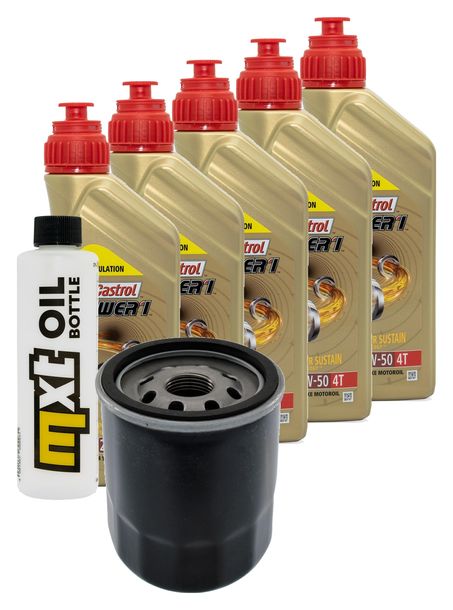 Inspektionspaket 5L 20W-50 + Ölfilter für Harley Davidson VRSCR Street-Rod 1130 ccm Bj. 2006 - 2007