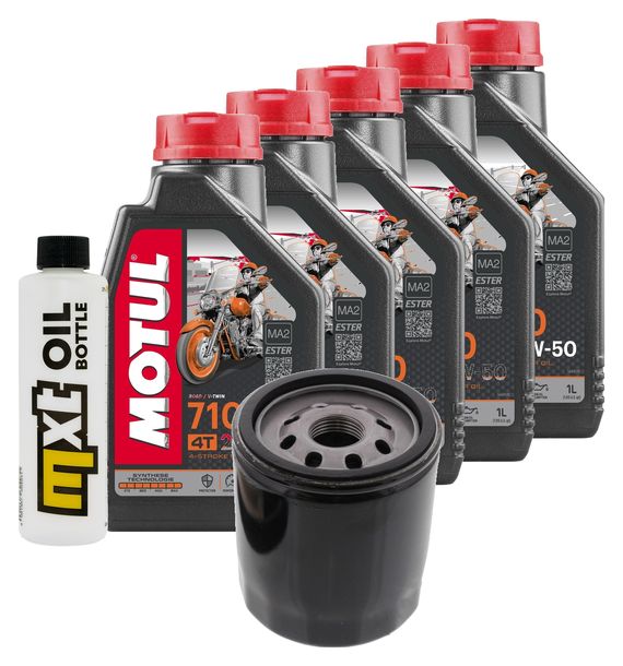 Inspektionspaket 5L 20W-50 + Ölfilter für Harley Davidson VRSCR Street-Rod 1130 ccm Bj. 2006 - 2007