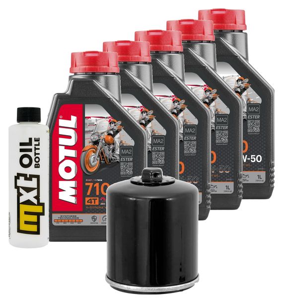 Inspektionspaket 5L 20W-50 + Ölfilter für Harley Davidson VRSCR Street-Rod 1130 ccm Bj. 2006 - 2007