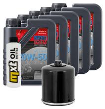 Pacote de inspeção 5L 20W-50 + filtro de óleo para Harley Davidson VRSCR Street-Rod 1130 ccm Ano de fabricação 2006 - 2007