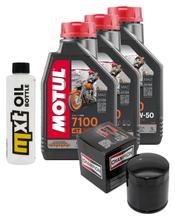 Pacote de Inspeção 3L 20W-50 + Filtro de Óleo + 2x Vela de Ignição para Harley Davidson XL N Iron 883 ccm Ano de Fabricação 2010