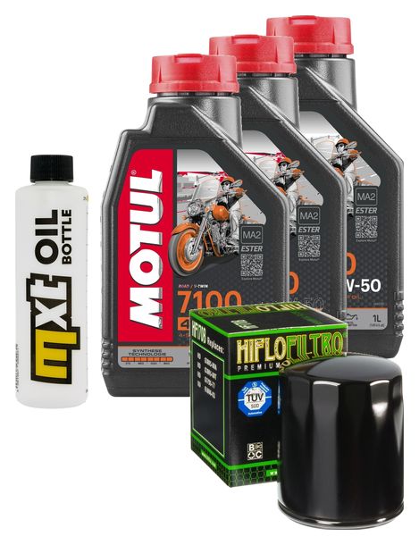 Inspektionspaket 3L 20W-50 + Ölfilter für Harley Davidson XLH Sportster 883 ccm Bj. 1986