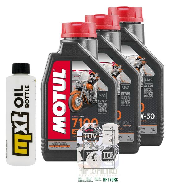 Inspektionspaket 3L 20W-50 + Ölfilter für BSA A50 1R Royal Star A65 1T Thunderbolt, Buell X1 Lightning Harley Davidson FLD Dyna Switchback 500 - 1584 Bj. 1961 - 2021