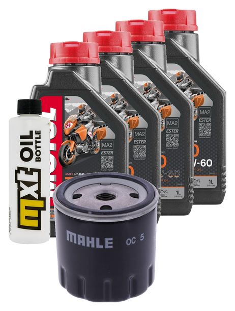 Paquete de inspección 4L 10W-60+filtro de aceite para Ducati Strada 888 ccm Año 1993