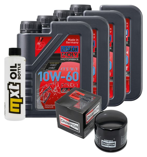 Inspektionspaket 4L 10W-60 + Ölfilter für Ducati Strada 888 ccm Bj. 1993
