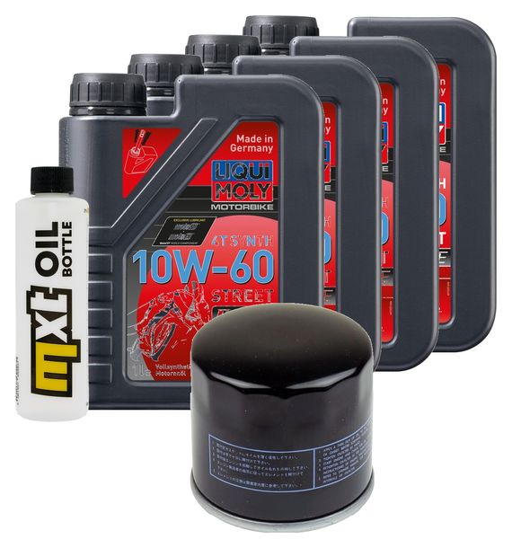 Pacchetto di ispezione 4L 10W-60+filtro olio per Ducati Strada 888 ccm Anno 1994