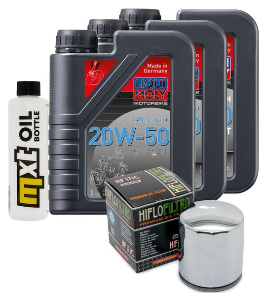 Paquete de inspección 3L 20W-50+filtro de aceite para Buell X1 Lightning 1200 ccm Año 2002