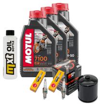 Pacchetto di ispezione 3L 20W-50 + filtro olio + 2x candela per Harley Davidson FXDF Dyna Fat Bob FXDB Street 1585 / 1690 ccm Anno 2008 - 2015