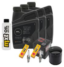 Pacote de Inspeção 3L 20W-50 + Filtro de Óleo + 2x Vela de Ignição para Harley Davidson FXDF Dyna Fat Bob FXDWGI EFI Wide Glide FXDB Street 1584 / 1585 ccm Ano de Fabricação 2010 - 2013