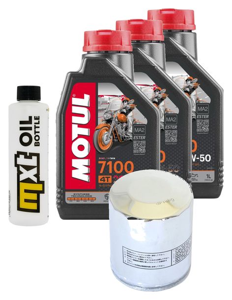 Inspektionspaket 3L 20W-50 + Ölfilter für Harley Davidson FXRS Low River Convert FXRT Sport Glide XL C Sportster 883 / 1340 ccm Bj. 1990 - 2004